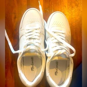 Madewell MWL never worn white leather sneakers.